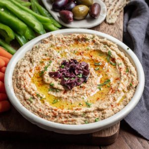 Baba Ganouj (Fire-Roasted Aubergine Dip)